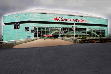new orleans smoothie king center arena detailed row numbers chart map thumbnail