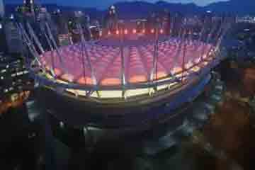 vancouver bc place stadium arena detailed interactive seat row numbers map chart