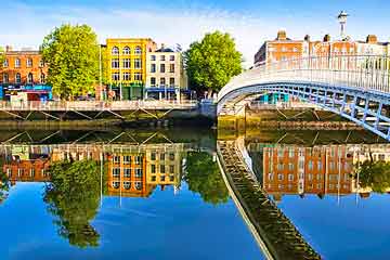 dublin city top tourist attractions printable street plan guide