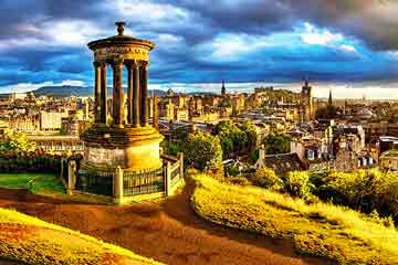 edinburgh city top tourist attractions printable street plan guide