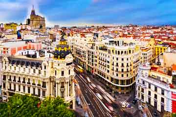 madrid city top tourist attractions printable street plan guide