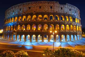 rome italy top tourist attractions printable city map