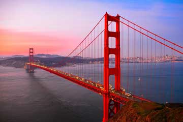 san francisco usa city top tourist attractions printable street plan