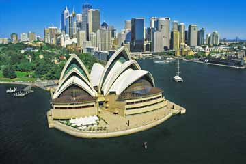 sydney australia city top tourist attractions printable street plan