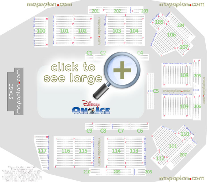 Aberdeen P&J Live The Event Complex Aberdeen TECA seating plan disney ice virtual floor sections best seat finder tool precise detailed seat row numbering location data virtual interactive map
