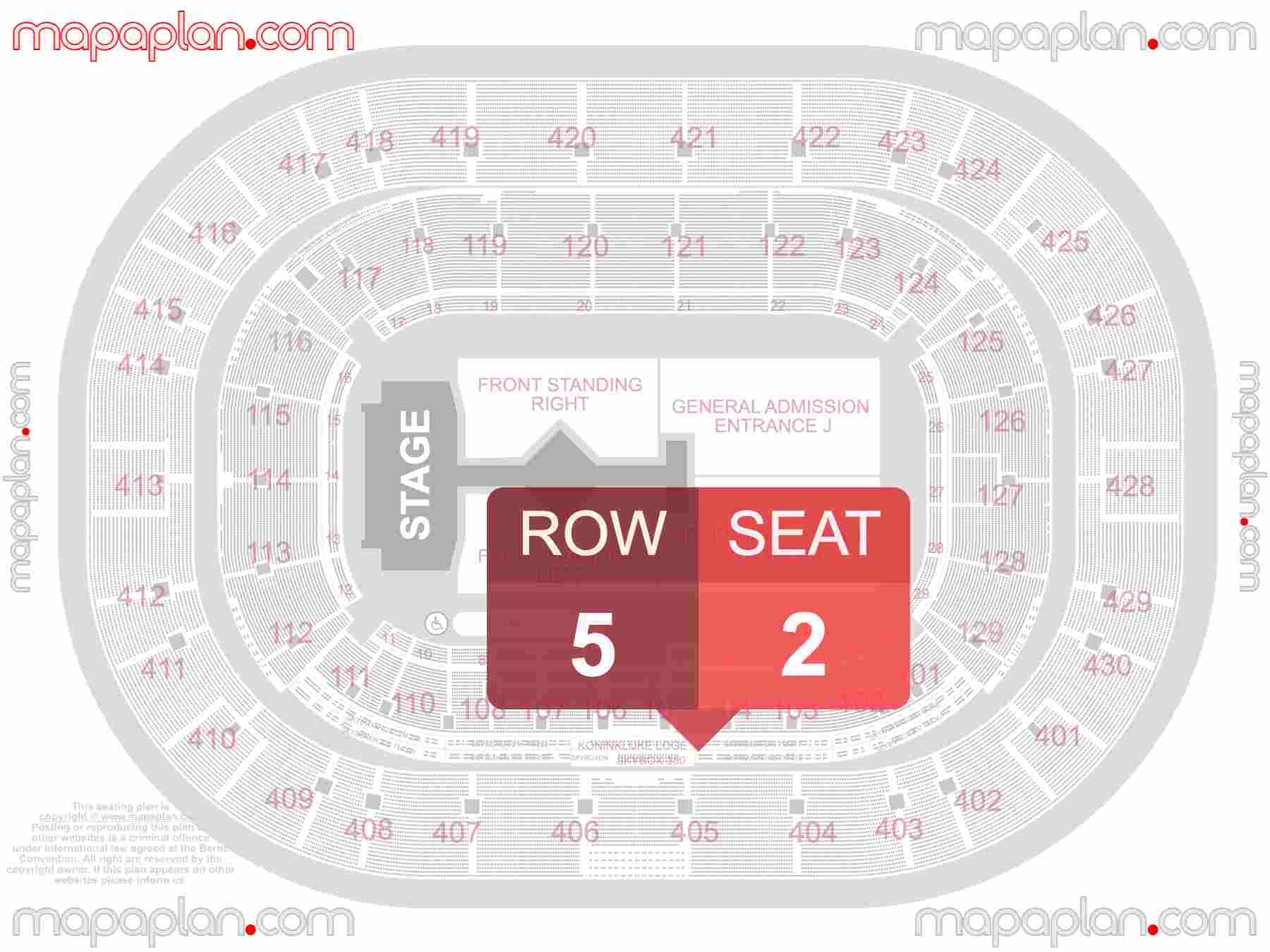 Amsterdam Johan Cruijff ArenA seating plan Concert Beste plaatsen in stadion plattegrond met zitplaatsen en rijen nummers Floer staanplaatsen en zitplaatsen inside capacity view arrangement map - Interactive virtual 3d best seats & rows detailed stadium image configuration layout