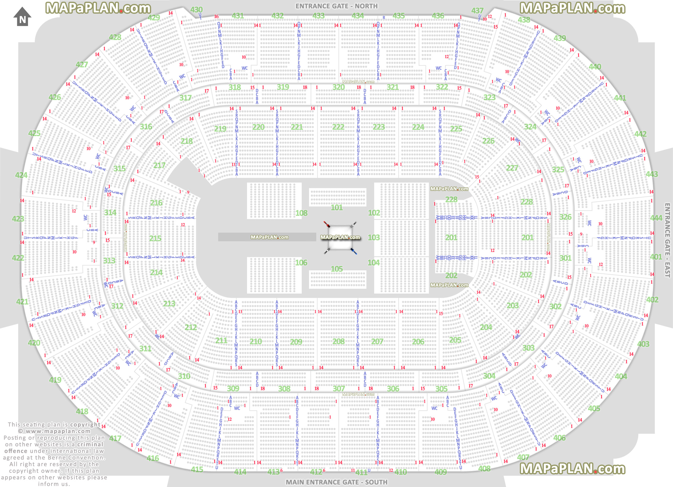 wwe raw smackdown live wrestling boxing match events 360 round ring stage configuration good bad worst side seats pacific premier bank club level Anaheim Honda Center seating chart