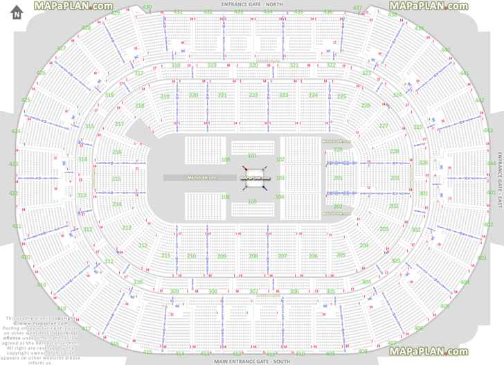 wwe raw smackdown live wrestling boxing match events 360 round ring stage configuration good bad worst side seats pacific premier bank club level Anaheim Honda Center seating chart