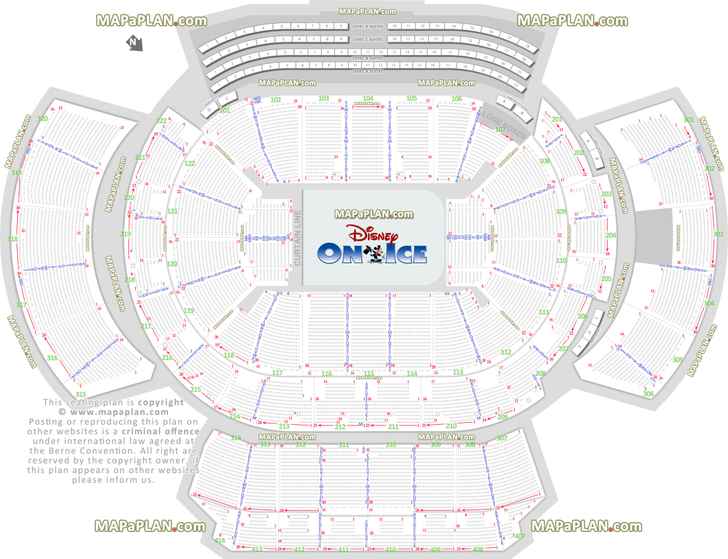disney ice show mezzanine terrace seating arrangement review diagram best seat finder chart precise aisle numbering location data Atlanta State Farm Arena seating chart