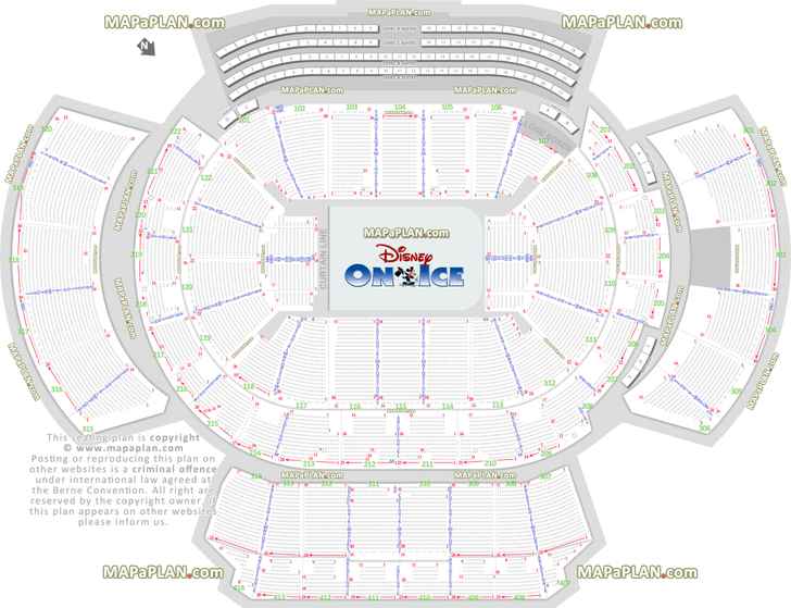 disney ice show mezzanine terrace seating arrangement review diagram best seat finder chart precise aisle numbering location data Atlanta State Farm Arena seating chart