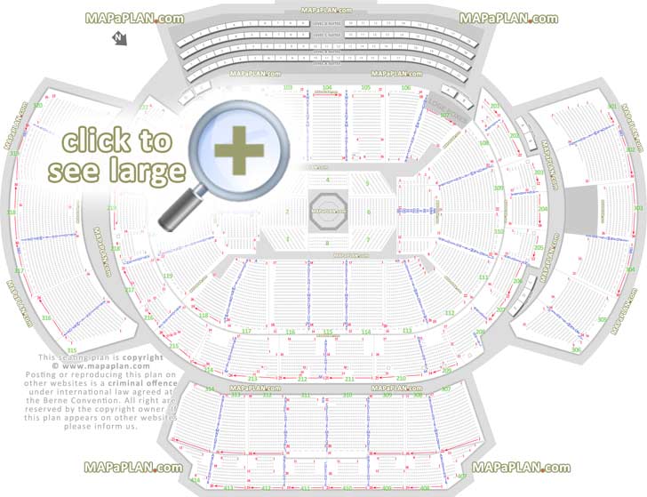 ufc mma fights fully seated setup chart viewer printable bowl seat numbering premium luxury executive vip suites philips arena center stadium information guide Atlanta Philips Arena seating chart