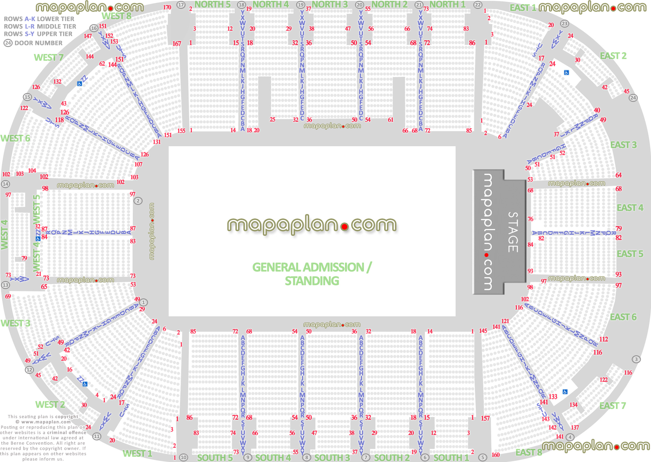 general admission ga floor standing concert capacity detailed odyssey pavilion belfast printable diagram full exact row letters numbers floor how many seats row Belfast Odyssey SSE Arena seating plan