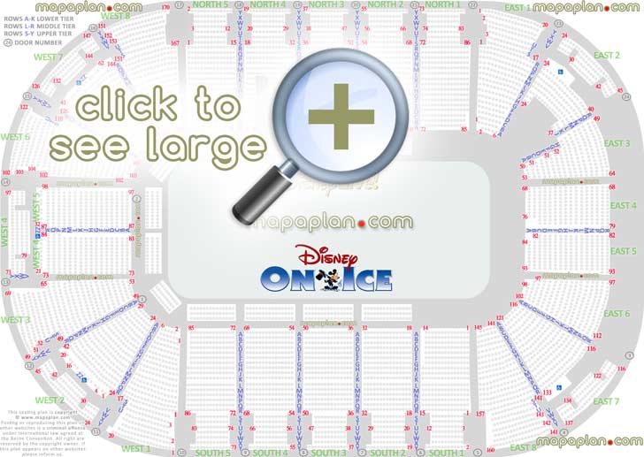 disney live ice arena chart best seat finder 3d guide tool precise detailed aisle row numbering location data ice rink event floor level lower middle upper balcony terrace seating Belfast Odyssey SSE Arena seating plan