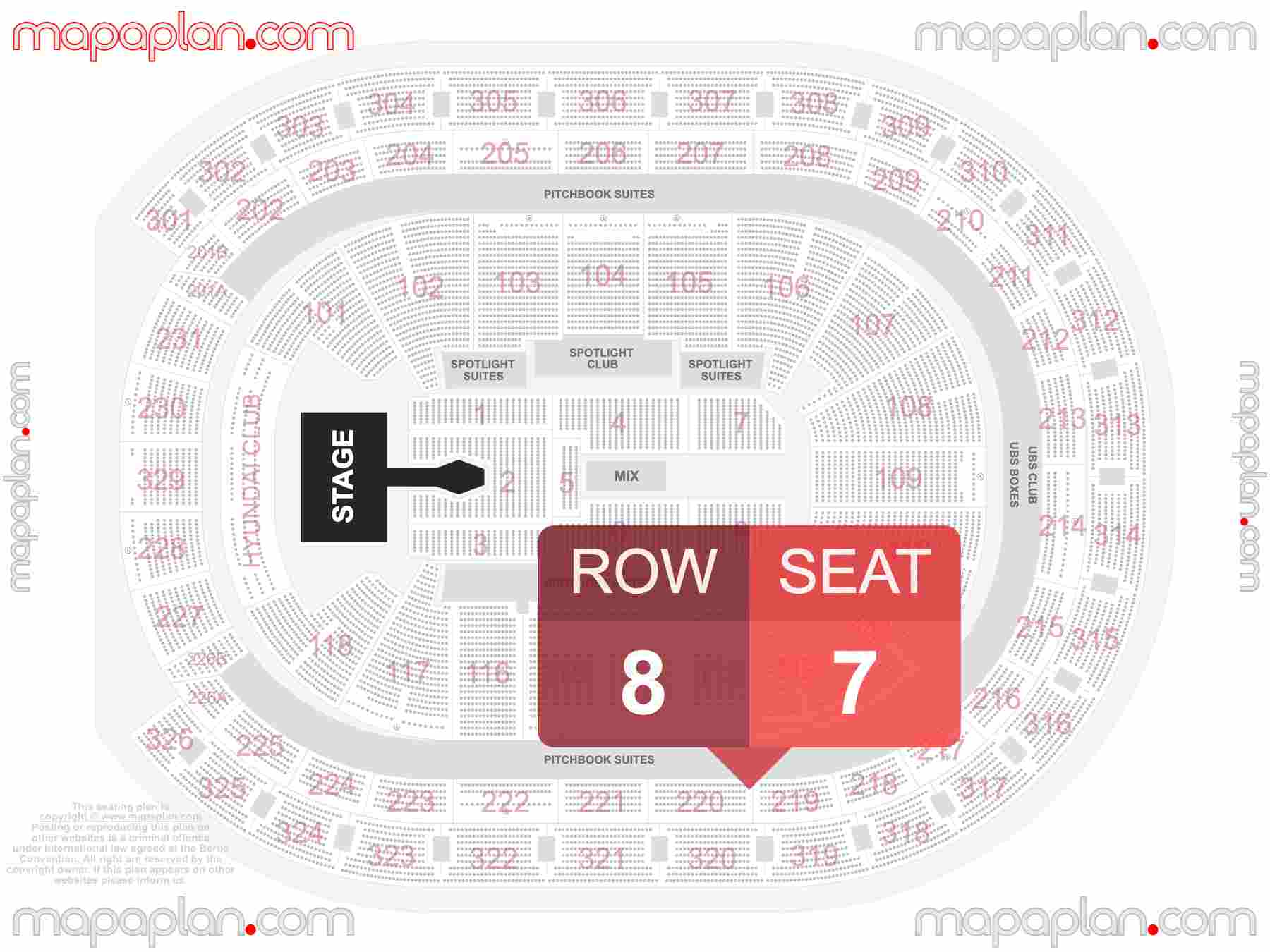 Belmont Park Elmont UBS Arena seating chart Concert with extended catwalk runway B-stage seating chart with exact section numbers showing best rows and seats selection 3d layout - Best interactive seat finder tool with precise detailed location data