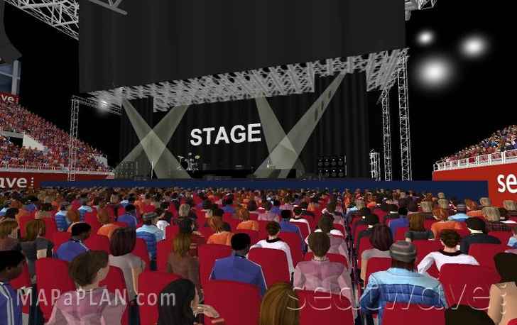 Block C Row N Good seats interactive 3d model Birmingham Resorts World Arena NEC seating plan