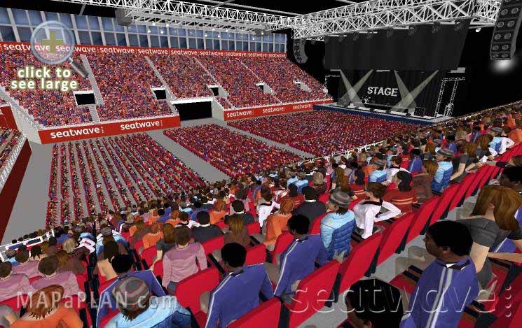 Block 5 Row S Music gig show Birmingham Genting NEC LG Arena seating plan