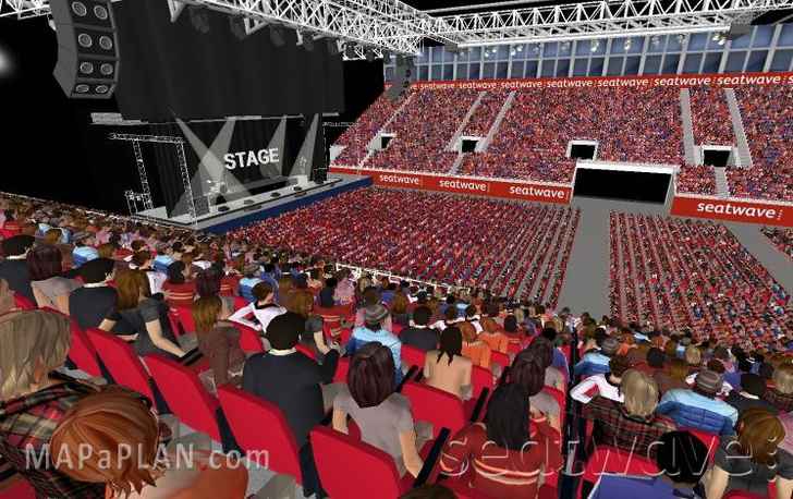 Block 15 Row Q View Birmingham Resorts World Arena NEC seating plan