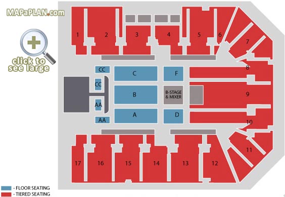 Miley Cyrus with block AA CC Birmingham Genting NEC LG Arena seating plan