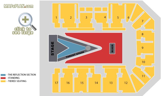 Kate Perry reflection section Birmingham Genting NEC LG Arena seating plan