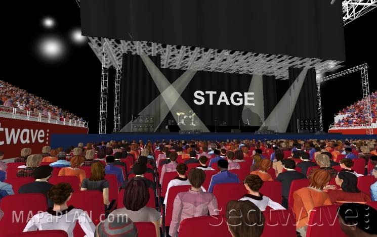 Block A Row K View from my seat NEC virtual tour Birmingham Genting NEC LG Arena seating plan