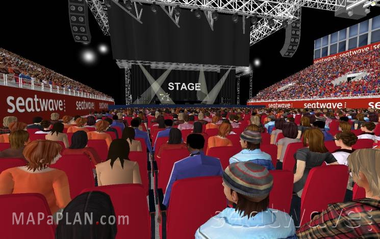 Block D Row C Viewing experience layout Birmingham Genting NEC LG Arena seating plan