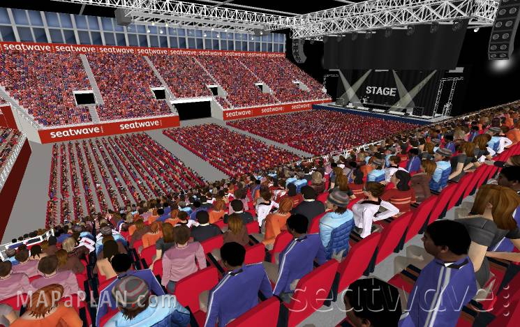 Block 5 Row S Music gig show Birmingham Genting NEC LG Arena seating plan