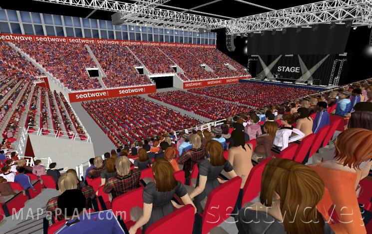 Block 6 Row K Inside live performance Birmingham Resorts World Arena NEC seating plan