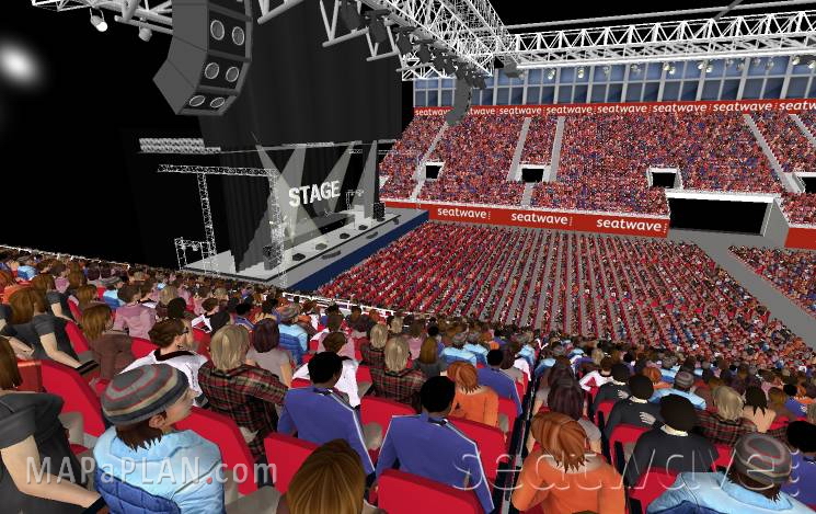 Block 16 Row Q View Birmingham Resorts World Arena NEC seating plan