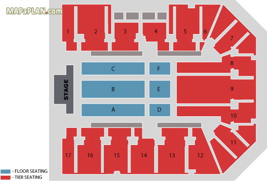 All seated official Ticketmaster chart Birmingham Genting NEC LG Arena seating plan