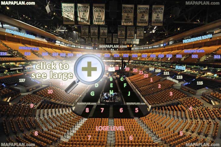 view section row seat virtual interactive 3d behind stage tour inside pictures general admission ga Boston TD Garden seating chart