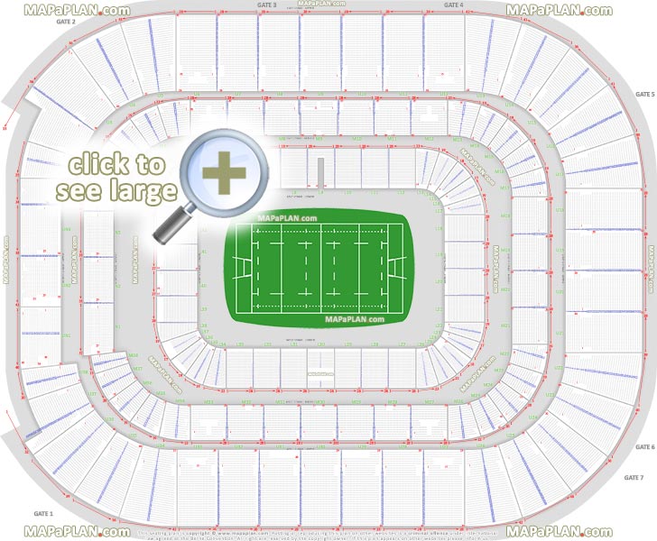 rugby world cup rwc seating map lower middle upper tier level generic layout map Cardiff Millennium Stadium seating plan
