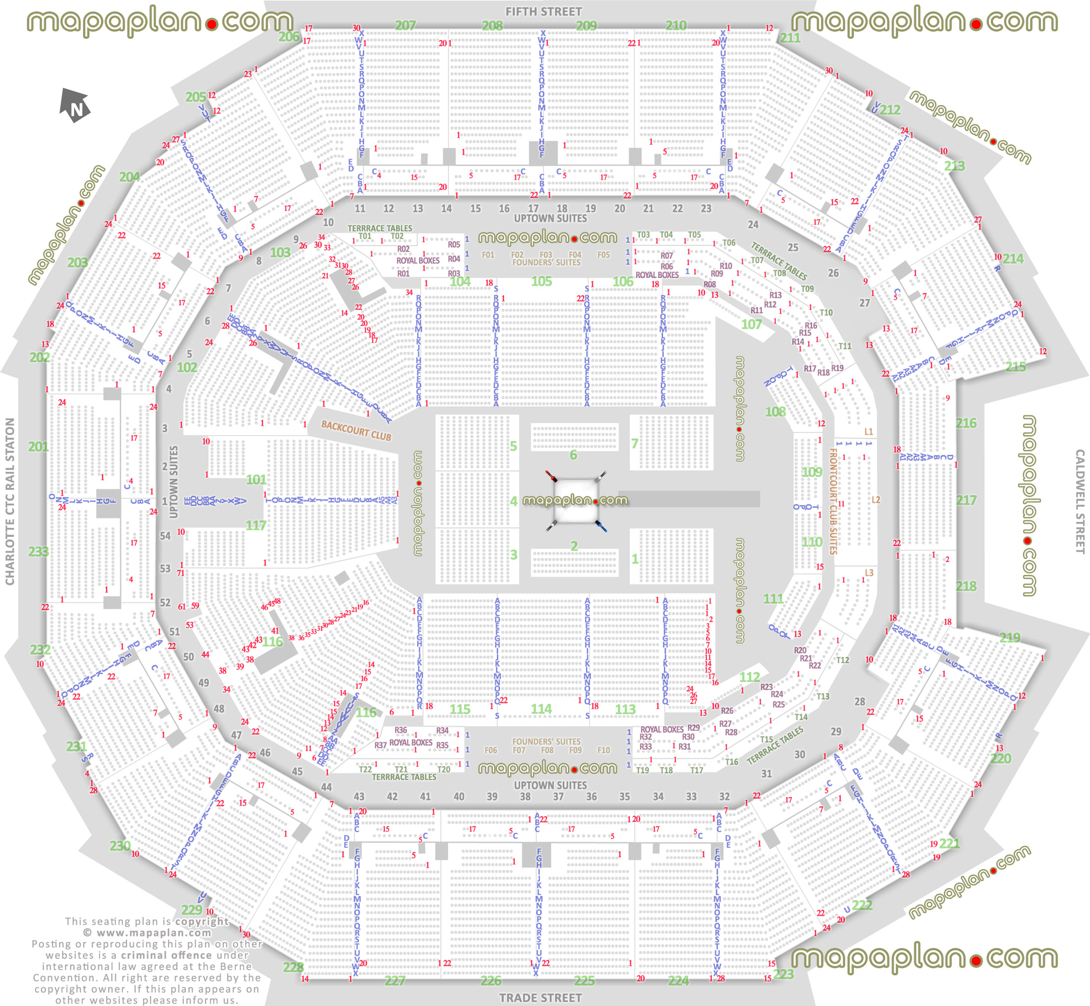 wwe raw smackdown wrestling boxing match events north carolina map row 360 round ring floor configuration rows lower level 101 102 103 104 105 106 107 108 109 110 111 112 113 114 115 116 117 Charlotte Spectrum Center seating chart