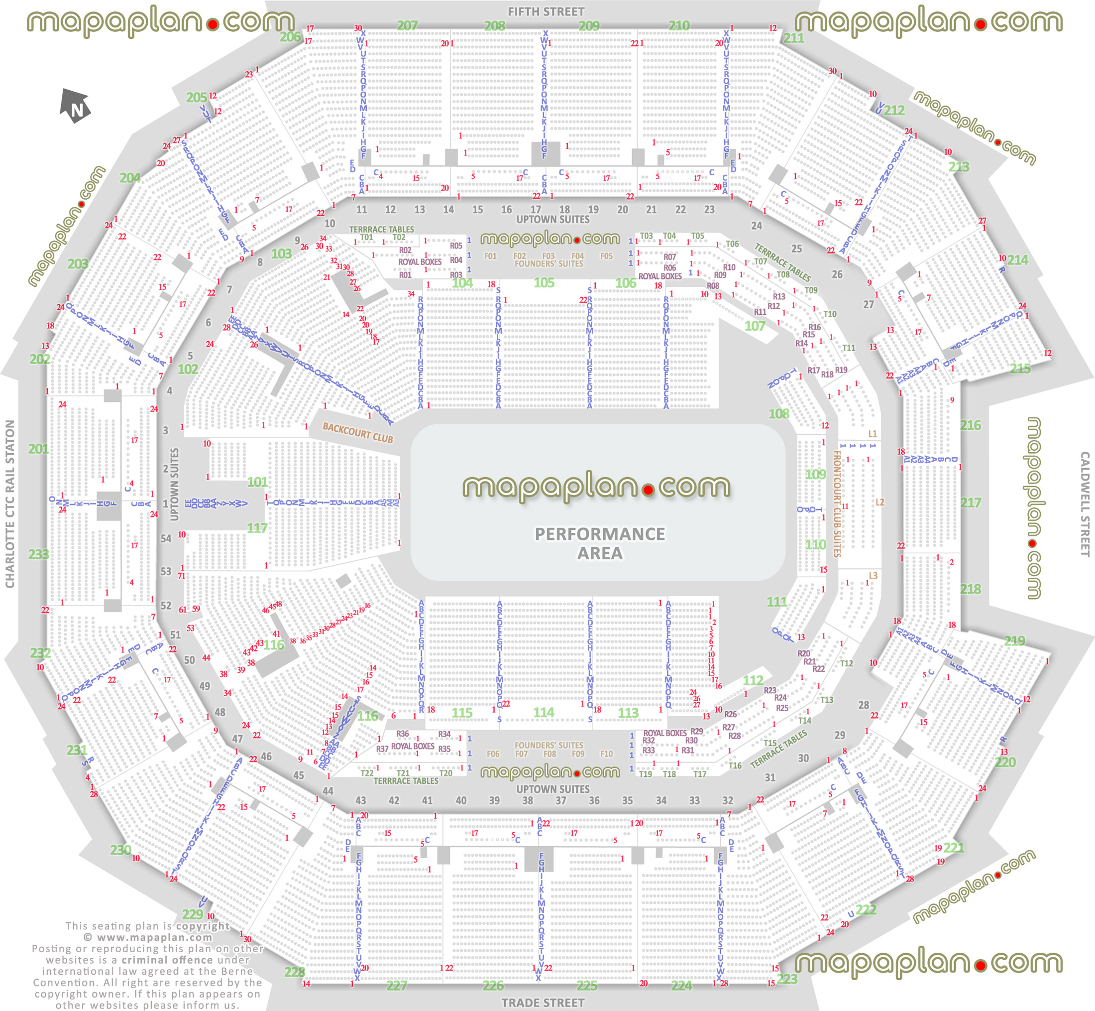 performance area shows half house theater sport events cirque soleil ringling bros monster truck jam nitro circus pbr professional bull riders rodeo arenacross bobcats best good bad worst partial obstructed view seats royal boxes terrace tables founders suites lower upper level 201 202 203 204 205 206 207 208 209 210 211 212 213 214 215 216 217 218 219 220 221 222 223 224 225 226 227 228 229 230 231 232 233 Charlotte Spectrum Center seating chart