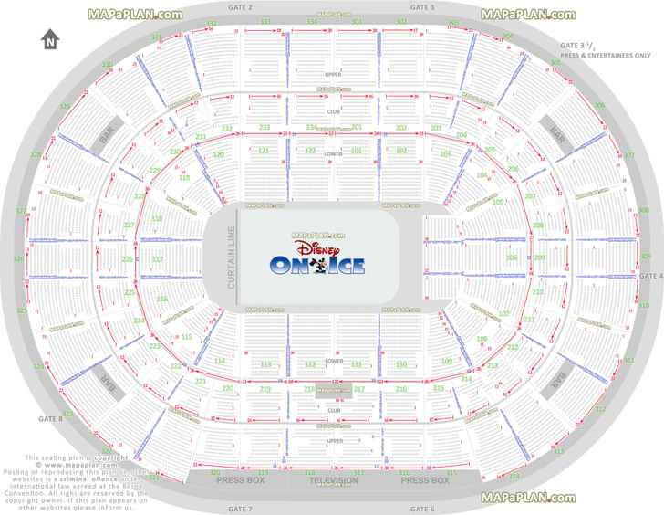 disney ice show setup review printable good seats information guide entrance gates Chicago United Center seating chart