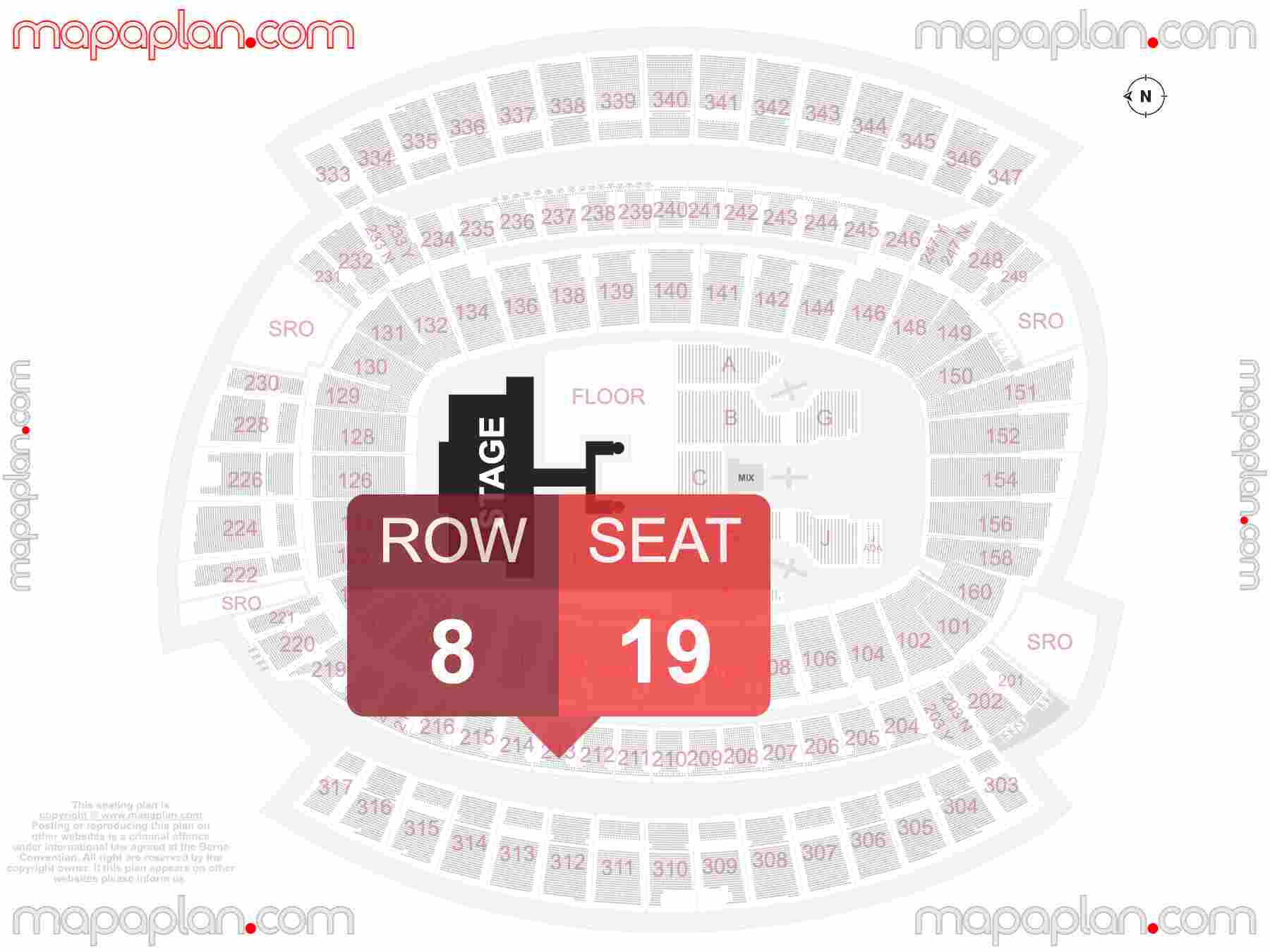 Cincinnati Paycor Stadium seating chart Concert detailed seat numbers and row numbering chart with interactive map plan layout