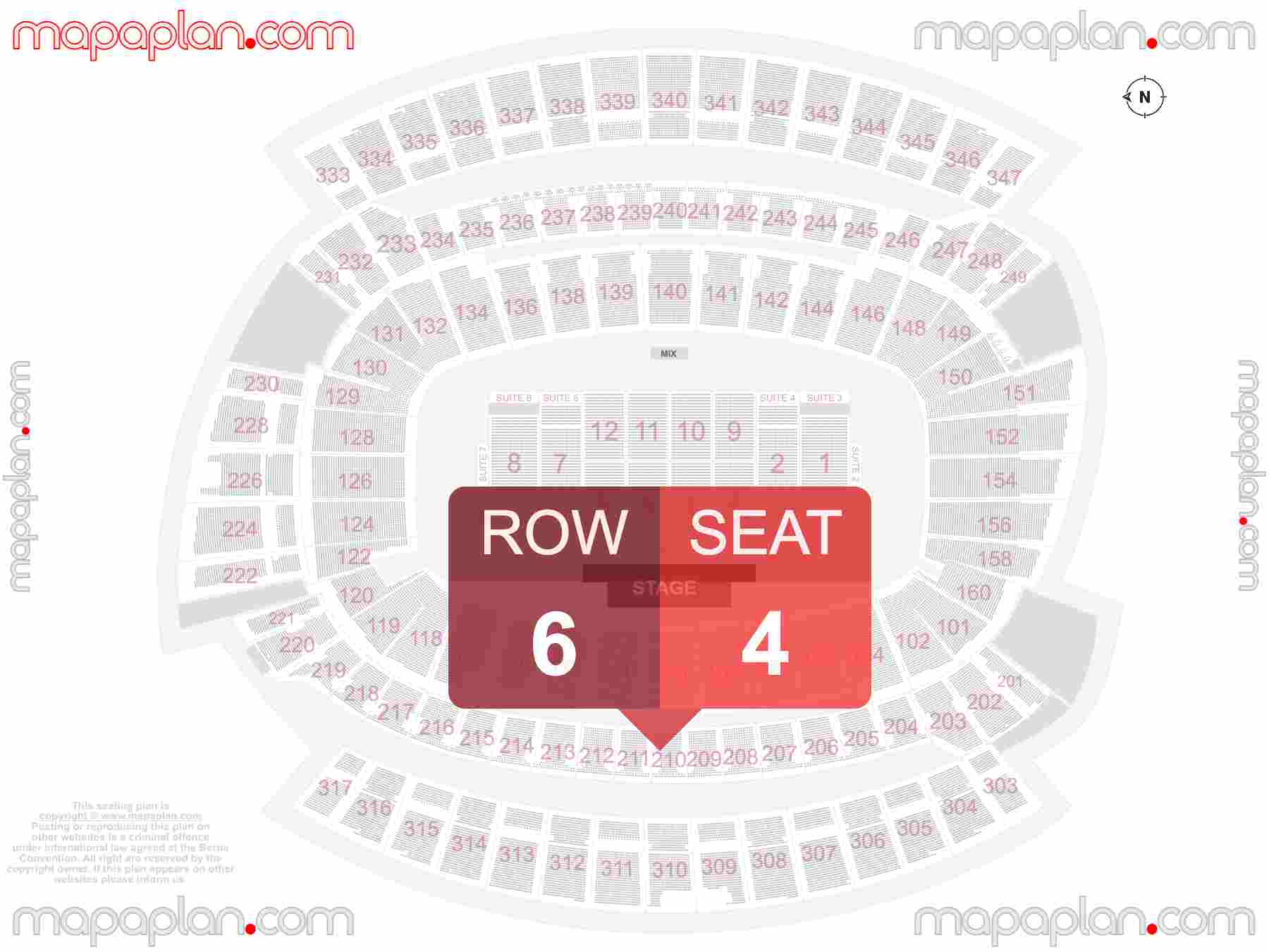 Cincinnati Paycor Stadium seating chart Concert with floor general admission PIT standing inside capacity view arrangement plan - Interactive virtual 3d best seats & rows detailed stadium image configuration layout