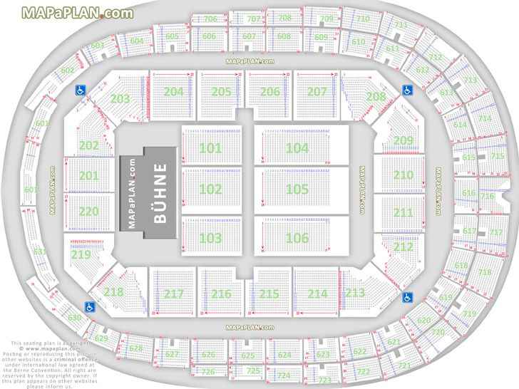 Detailed seat row numbers concert chart Sitzplatznummern sitzplätze Saalplan Konzerte Cologne Lanxess Arena seating chart