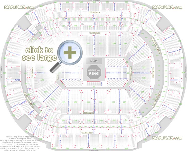 ufc ring aisle individual seat finder by row finder entrances map similar layout to boxing wwe events Dallas American Airlines Center seating chart