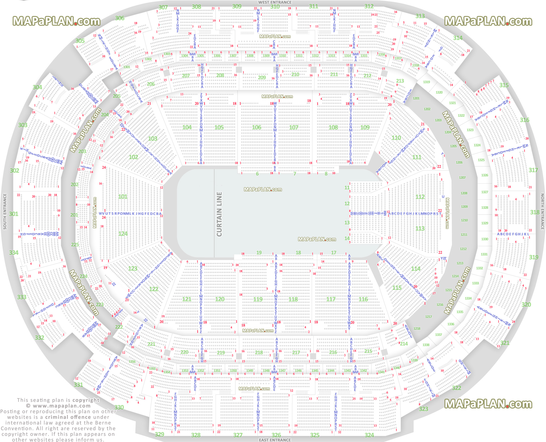 Boxes Seating Chart