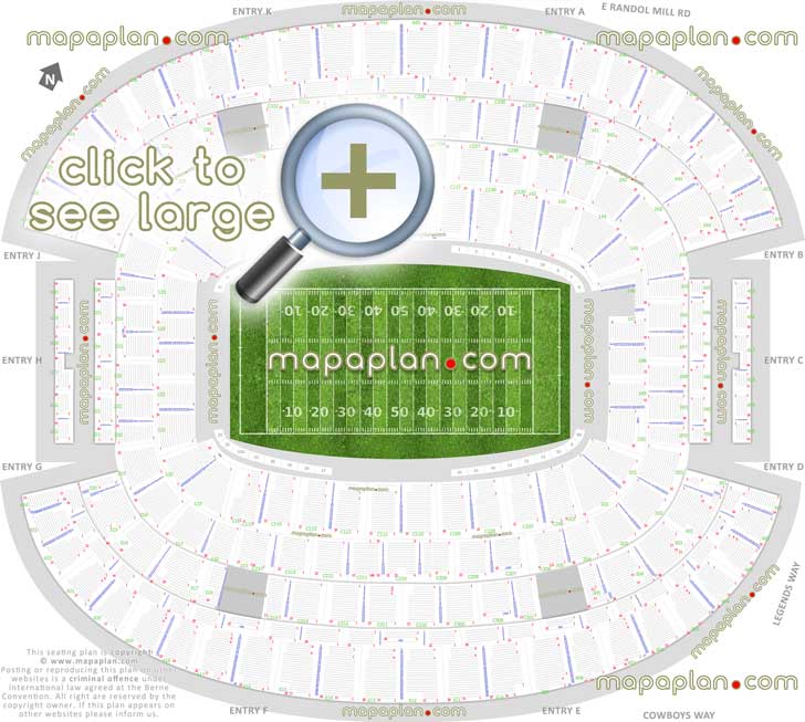 dallas cowboys stadium football plan nfl ncaa college games arena diagram individual find seat locator seats row best seats rows numbered hall fame main mezzanine upper concourse club level sections 101 102 103 106 107 108 109 110 111 112 113 114 115 118 119 120 121 122 123 124 125 126 127 143 144 Dallas Cowboys ATT Stadium seating chart
