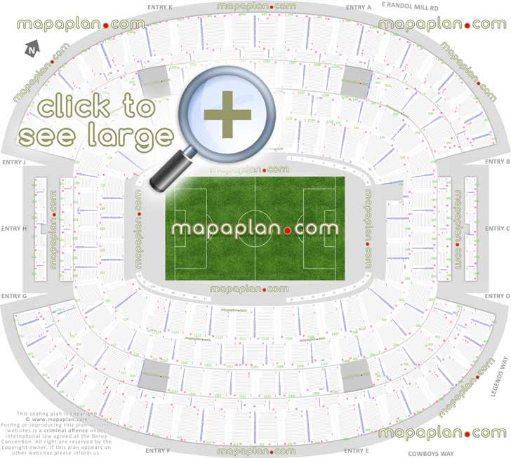 soccer games arena seating capacity arrangement diagram att stadium dallas cowboys arena tx usa best seat finder interactive virtual 3d detailed layout tool precise detailed aisle seat loge box rows numbering location data plan full exact row numbers plan seats row lower hall fame main mezzanine upper concourse level baseline sideline corner seats Dallas Cowboys ATT Stadium seating chart