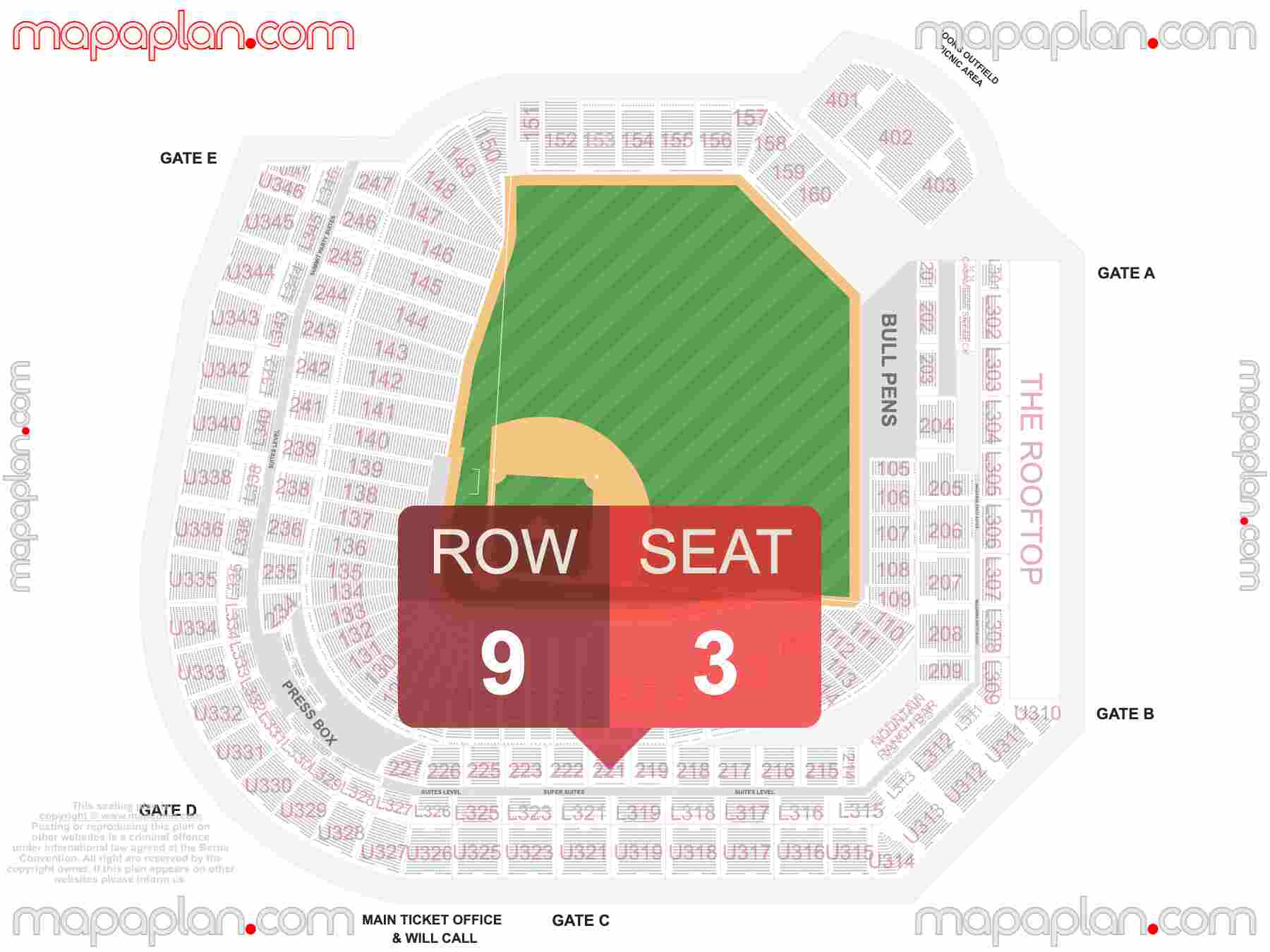 Denver Coors Field seating chart Concert & Colorado Rockies Baseball inside capacity view arrangement plan - Interactive virtual 3d best seats & rows detailed stadium image configuration layout