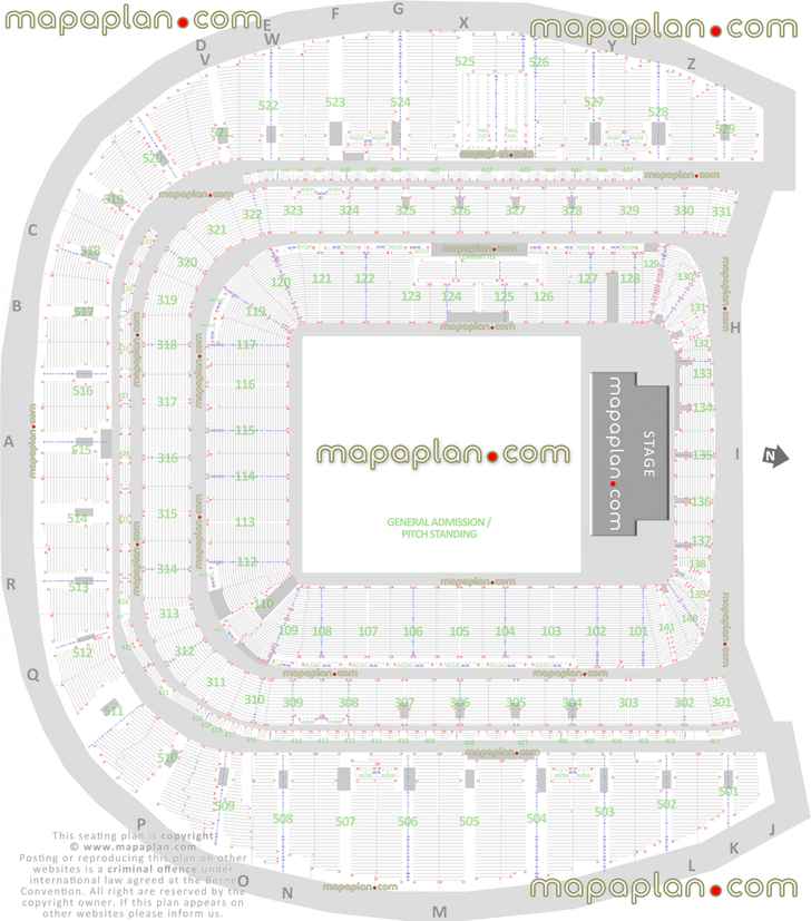 Dublin Aviva Stadium seating plan map seating plan concerts exact block numbers rows best seats selection layout lower premier boxes corporate upper tier general admission pitch standing