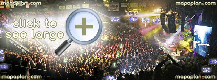 view section 130 row n seat 6 patriot center virtual venue 3d interactive inside concert stage review tour interior picture concourse floor sections 1 2 3 4 5 6 Fairfax EagleBank Arena seating chart