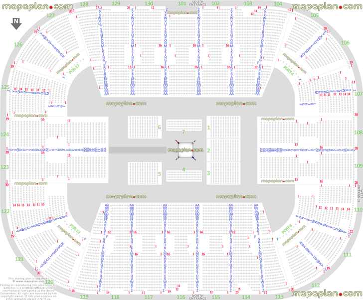 wwe wrestling boxing match events map row 360 round ring floor configuration how many rows sections 101 102 103 104 105 106 107 108 109 110 111 112 113 114 115 116 117 118 119 120 121 122 123 124 125 126 127 128 129 130 Fairfax EagleBank Arena seating chart