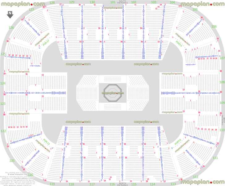 ufc mma fights fairfax va united states detailed seating capacity arrangement arena row numbers layout virtual interactive image map how many seats per row Fairfax EagleBank Arena seating chart