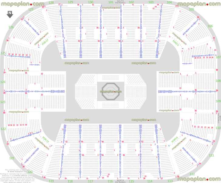 ufc mma fights fairfax va united states detailed seating capacity arrangement arena row numbers layout virtual interactive image map how many seats per row Fairfax EagleBank Arena seating chart