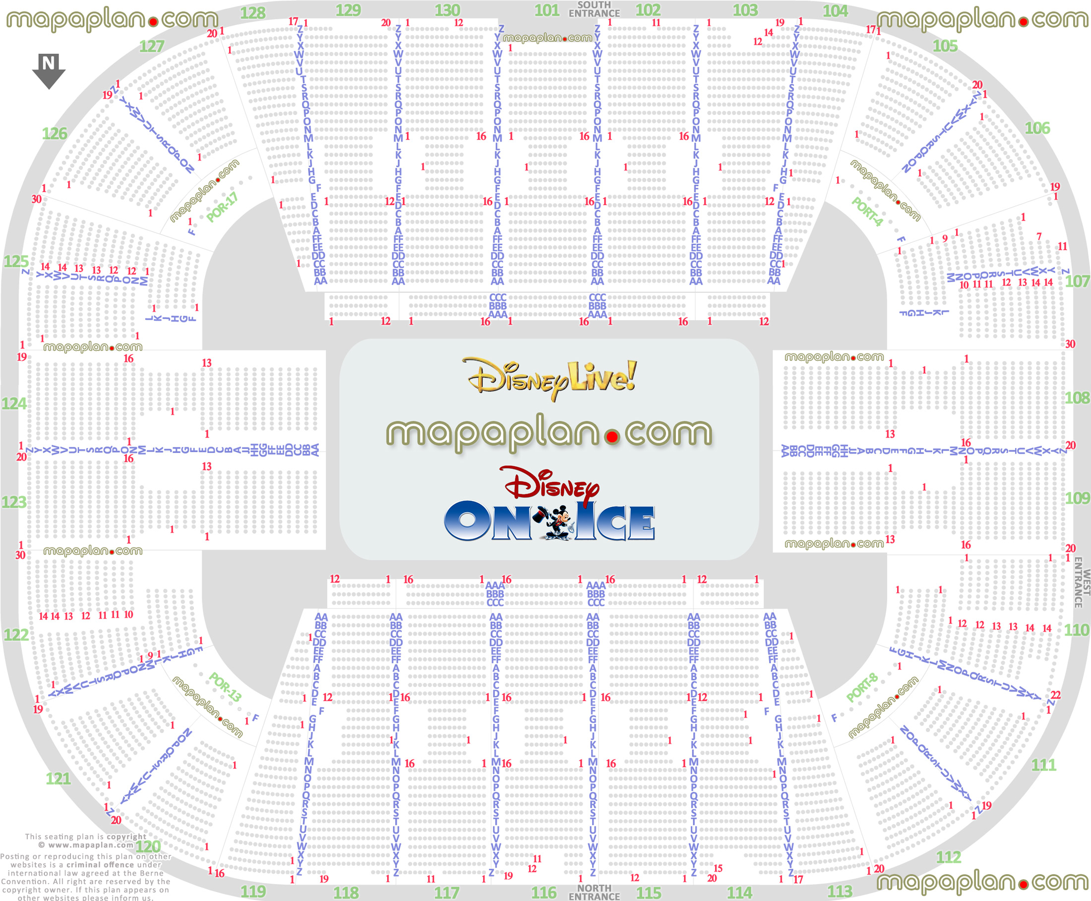 disney live disney ice patriot center fairfax virginia best seat finder 3d map arena tool precise detailed aisle seat row numbering location data plan ice rink event floor level chart full exact upper concourse level diagram Fairfax EagleBank Arena seating chart