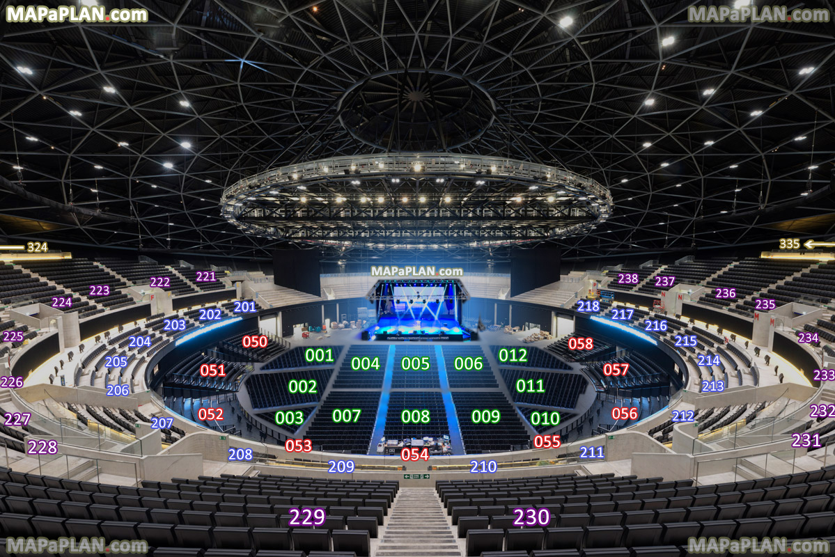 Best seats concert stage view virtual inside tour sections tier levels OVO Hydro Arena Glasgow seating plan