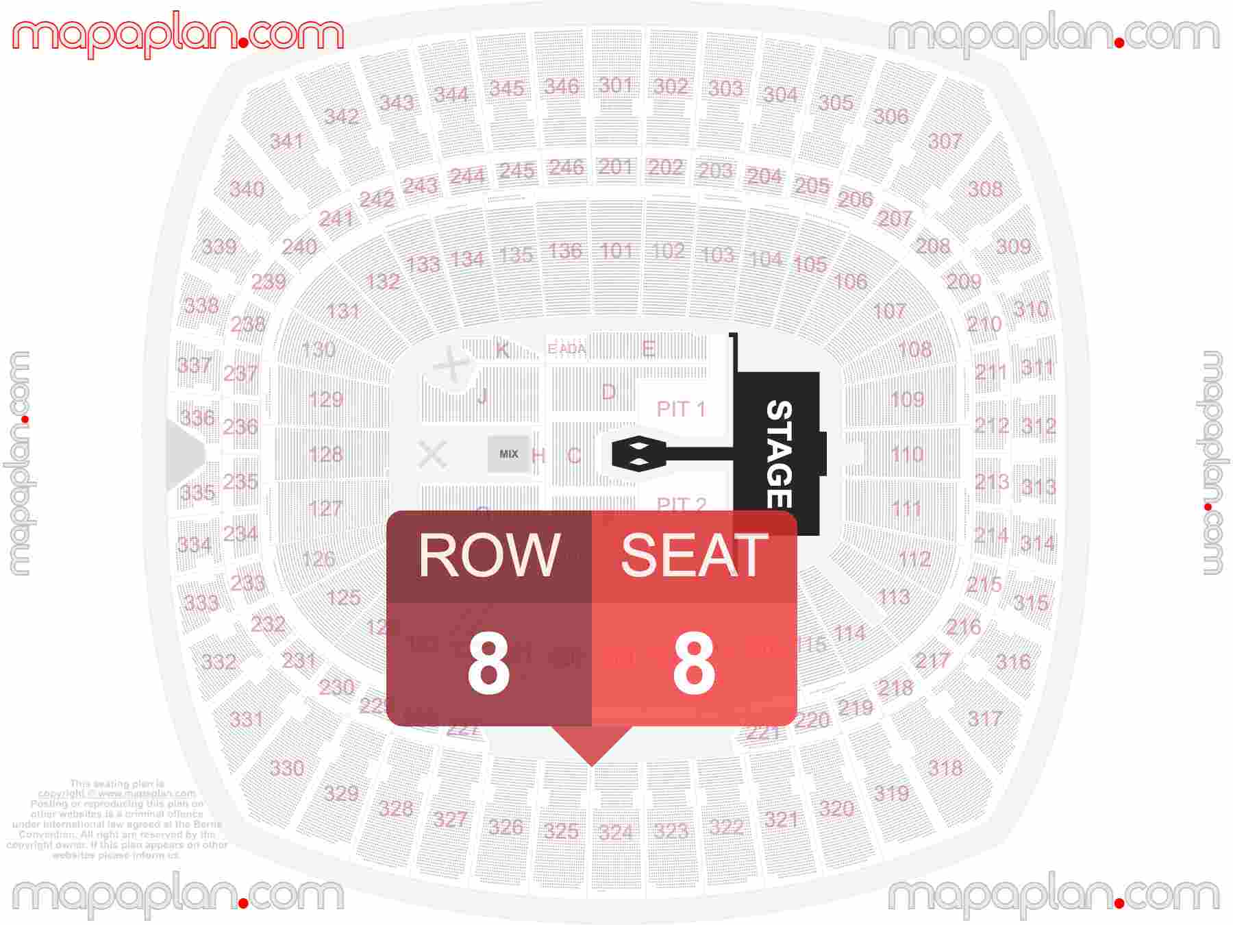 Kansas City GEHA Field Arrowhead Stadium seating chart Concert with extended catwalk runway B-stage & floor general admission PIT standing seating chart with exact section numbers showing best rows and seats selection 3d layout - Best interactive seat finder tool with precise detailed location data